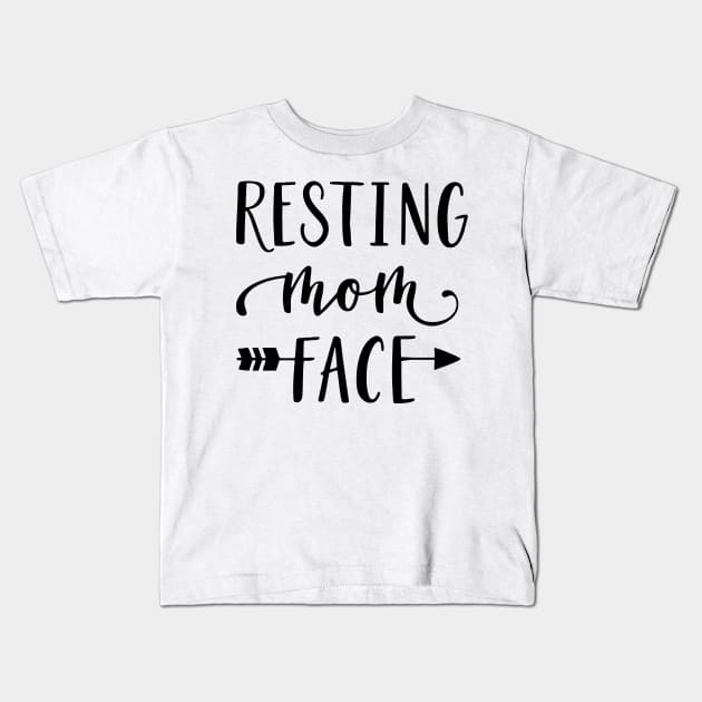 Resting Mom Kids T-Shirt by the kratingdaeng